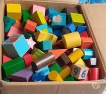 lot jeu de construction bois
