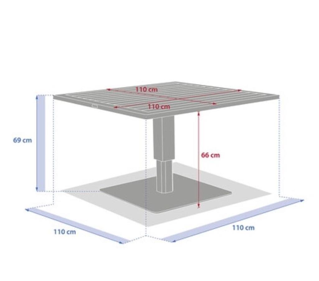 Pyrénées-Orientales Cabestany - 66330 - Photos Vivastreet Table extérieur relevable en aluminium époxy HESPERIDE