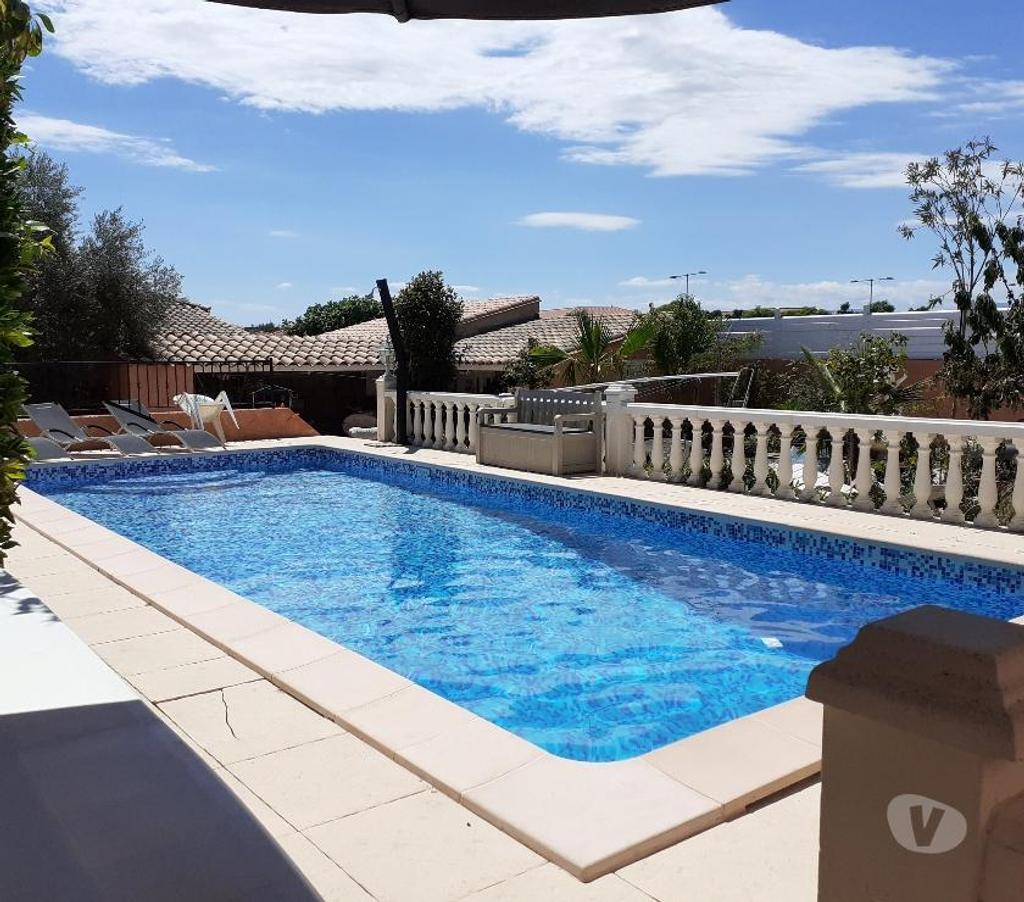 location saisonniere Pyrénées-Orientales Canet en Roussillon - 66140 - Photos Vivastreet Bel. Villa Pyrénées Orientale Climat, Pisc privé 10x4m.