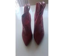 BOTTINES ROUGE FEMME