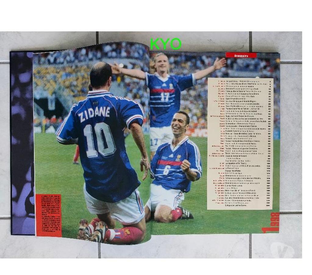 Livres occasion Jura Foncine le Haut - 39460 - Photos Vivastreet L'EQUIPE - Livre de l'année 1998 - Football équipe France