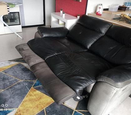 Ameublement - art de la table Bruz Ille-et-Vilaine - Photos Vivastreet canape relax cuir noir confortable