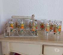 Ensemble de verres avec panier