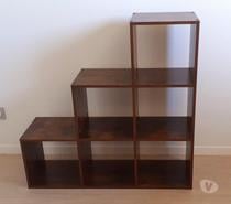Étagère en escalier 6 Cubes VASAGLE Marron foncé