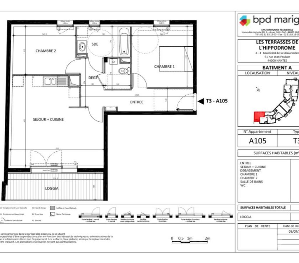 Appartements à vendre Loire-Atlantique Nantes - Photos Vivastreet T3 Traversant – Quartier Hippodrome Petit Port