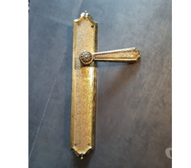 1 poignée de porte et sa plaque laiton massif
