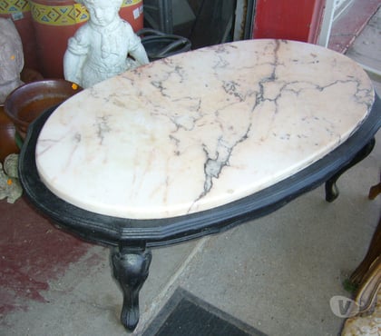 Ameublement - art de la table Sartrouville Yvelines - Photos Vivastreet Table basse noire et marbre blanc, promotion