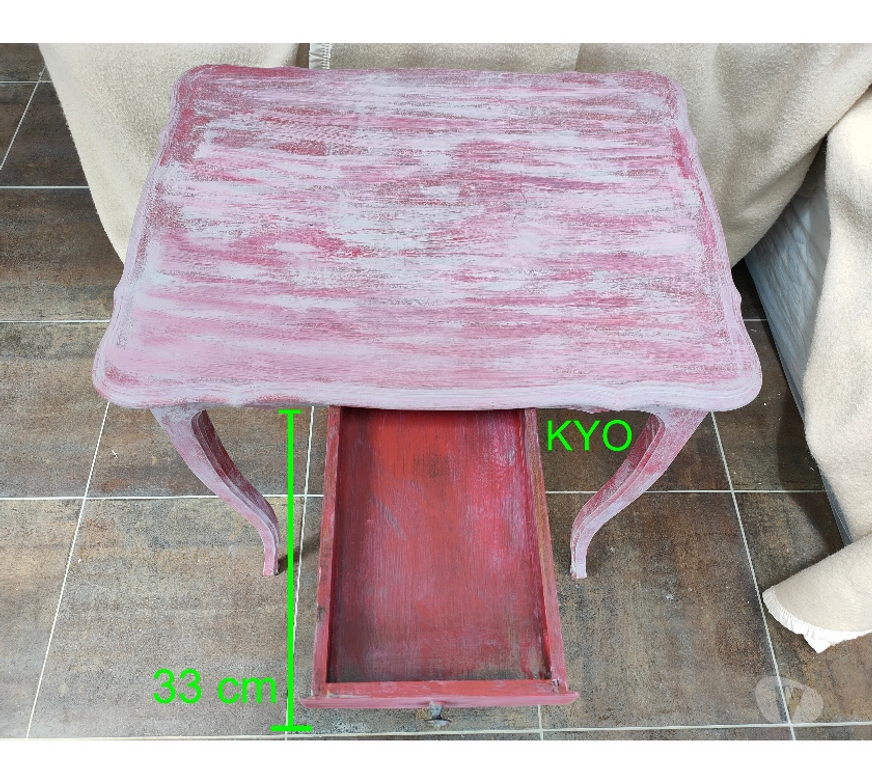 Ameublement & art de la table Jura Foncine le Haut - 39460 - Photos Vivastreet Table décorative rectangulaire bois rose, tiroir central