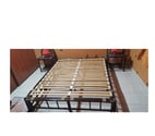 Chambre en Bambou vintage + bibliothèques bambou