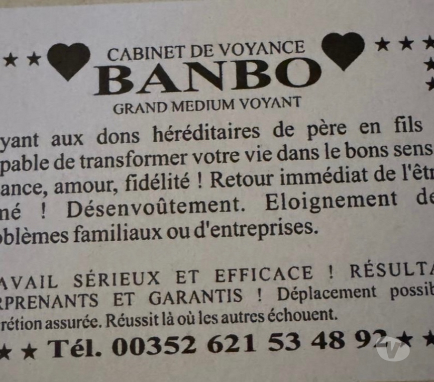 Horoscope - Voyance Aube Bouy Luxembourg - 10220 - Photos Vivastreet PROFESSEUR BANBO
