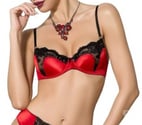 Avion - Pas-de-Calais — Passion - Ensemble de lingerie Rouge - Polina - Taille L XL