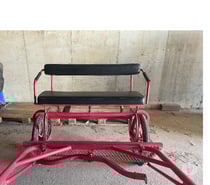 Sulky rouge 2 roues + harnais cognac (Strasbourg)