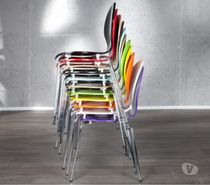Chaise formi empilable bois couleur au choix