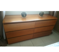 Commode spacieuse 2 x 3 tiroirs