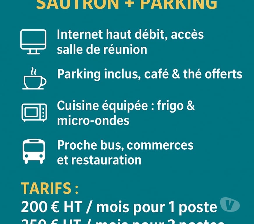 bureaux locaux Haute-Garonne Saubens - 31600 - Photos Vivastreet Bureau privatif 1-2 pers. – Sautron + parking