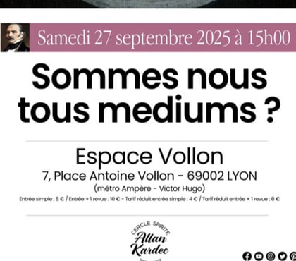 Autres sorties Lyon Lyon - Photos Vivastreet Sommes-nous tous médiums ?