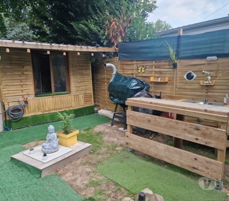 Vente Maison Yvelines St Illiers la Ville - 78980 - Photos Vivastreet Mobilhome OHARA sur terrain de 400 m2 dans un camping