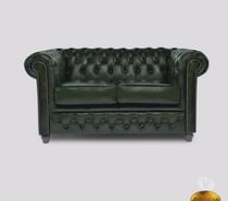 Photos Vivastreet Canapé Chesterfield 2 places Antique Vert FT