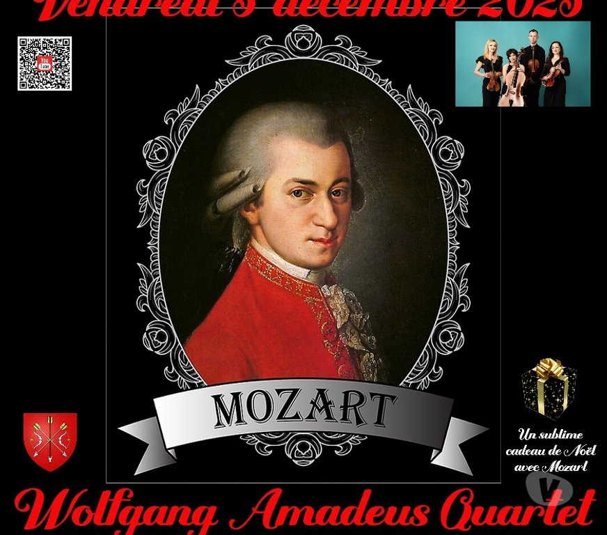 Spectacles Var Les Arcs - 83460 - Photos Vivastreet WOLFGANG AMADEUS QUARTET = HOMMAGE à MOZART