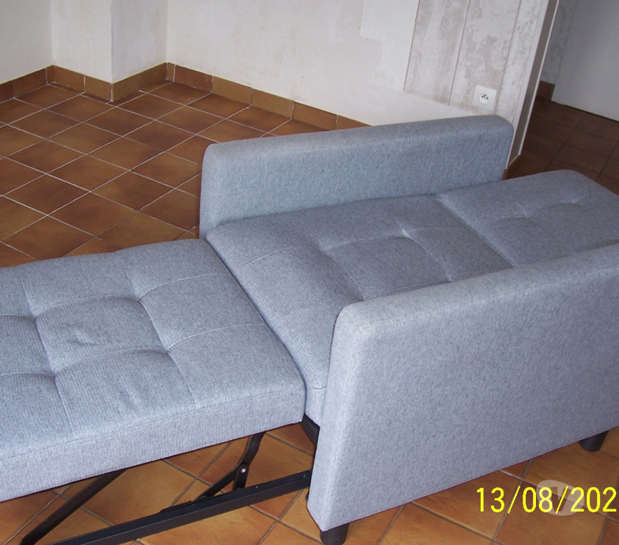 Ameublement & art de la table Oise Porquericourt - 60400 - Photos Vivastreet 1 fauteuil converlible tissu gris