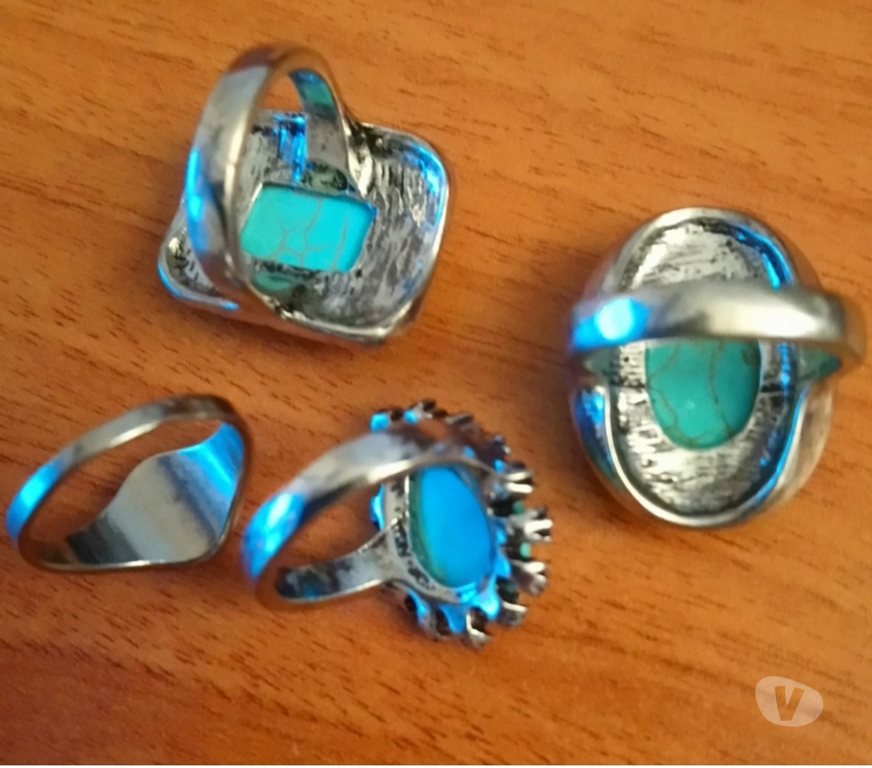 Bijoux occasion Seine-Saint-Denis La Courneuve - 93120 - Photos Vivastreet Bagues bleues turquoises