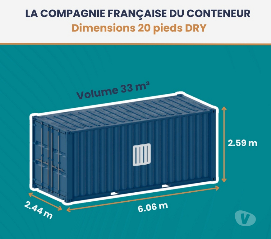 Matériel Rhône Villeurbanne - 69100 - Photos Vivastreet 🟢 Container 20 pieds – Garanti étanche et révisé