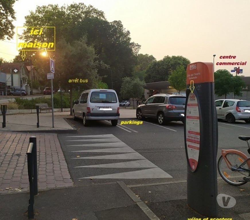 Vente Maison Haute-Garonne Toulouse - Photos Vivastreet MAISON de charme + JARDIN constructible + STUDIO-terrasse