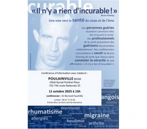 Un chemin naturel vers la santé. Conférence médicale.