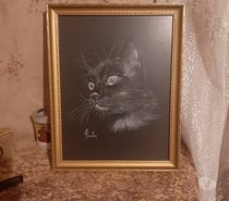 Peinture Tête de Chat