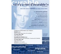 Un chemin naturel vers la santé. Conférence médicale.