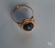 Saphyr bague or
