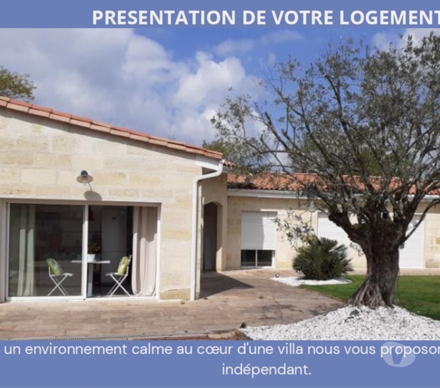 Appartement meublé Gironde Merignac - 33700 - Photos Vivastreet Studio meublé 28 m² avec jardin – Mérignac Pessac