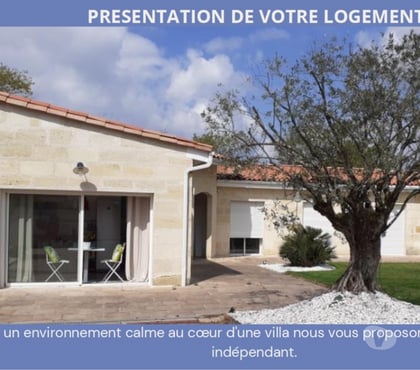 Appartement meublé Merignac Gironde - Photos Vivastreet Studio meublé 28 m² avec jardin – Mérignac Pessac