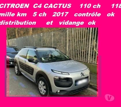 Voiture d'occasion Beziers Hérault - Photos Vivastreet CITROEN C4 CACTUS 110 ch 118 mille km 5 ch 2017