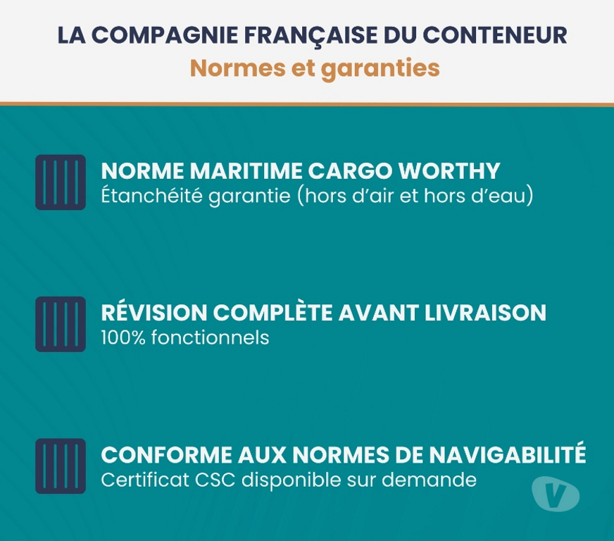 Matériel Seine-Maritime Le Havre - Photos Vivastreet 🟢 Container 20 pieds – Révisé et étanche