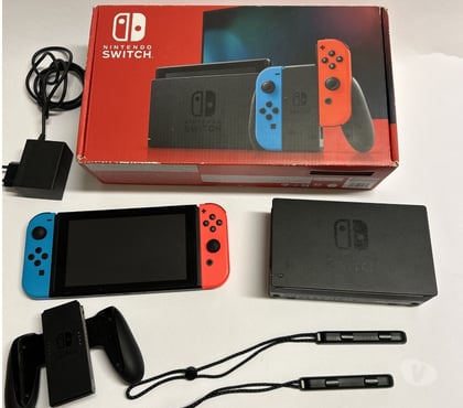 Jeux vidéo - consoles Bruges Gironde - Photos Vivastreet Nintendo Switch Bleu Rouge Néon Version V2 complète