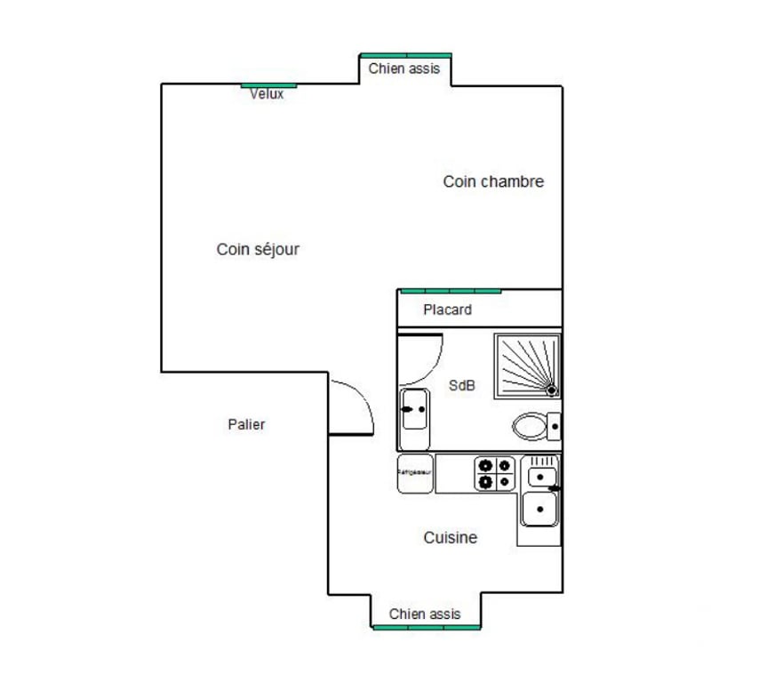Location appartement Marne Epernay - 51200 - Photos Vivastreet Rive droite, T1Bis à 10' à pieds du centre ville