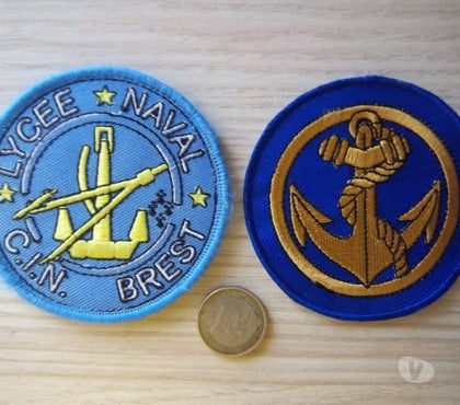 Collection Valognes Manche - Photos Vivastreet lot écussons militaire école Brest marine insigne tissu