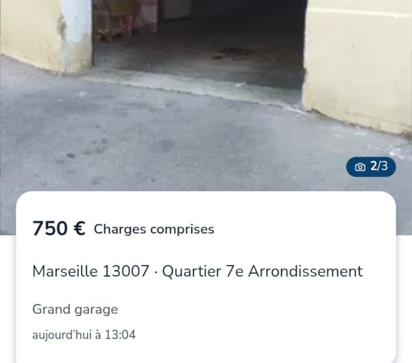 Location parking & garage Marseille Marseille - Photos Vivastreet Idéal garage pour entrepeneur