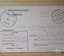 prisonnier guerre lettre 29 octobre 1940 document militaire