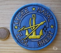 écusson collection militaire C.I.N lycée naval Brest
