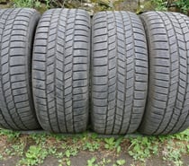 4 pneus neige 245 50 18 100H Continental Run Flat envoi rapi
