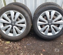 4 roues neige Citroen DS3 195 55 16 87T Hankook quasi-neuf e