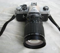 Pentax MX chromé + Zoom 35-105 Pentax + courroie