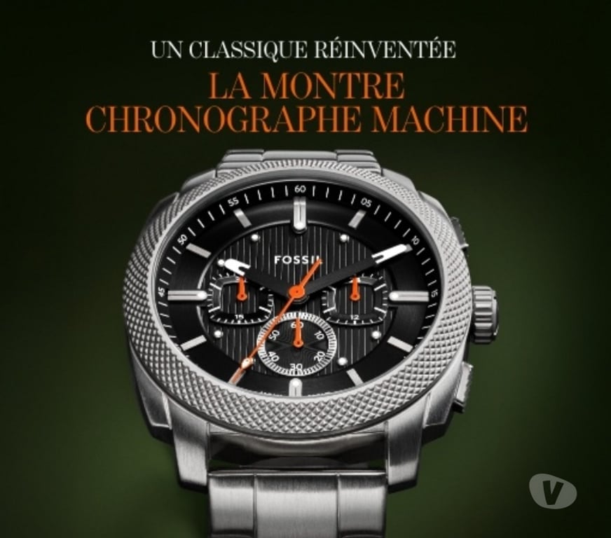 Montres occasion Meurthe-et-Moselle Nancy - Photos Vivastreet Montre FOSSIL "Machine" Chrono+, neuve et garantie !! â°