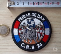 écusson CRS 24 France féria de Dax Landes France insigne