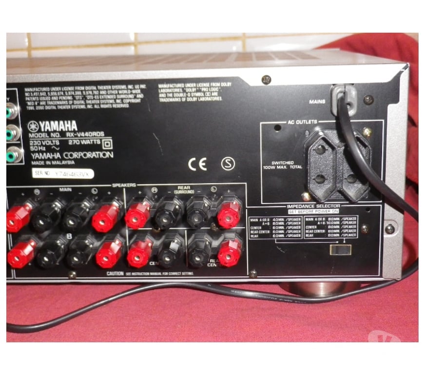Photo - Video - Son Yvelines Fontenay le Fleury - 78330 - Photos Vivastreet AMPLI AUDIO VIDEO HOME CINEMA 6.1 YAMAHA V440 RDS 6 X