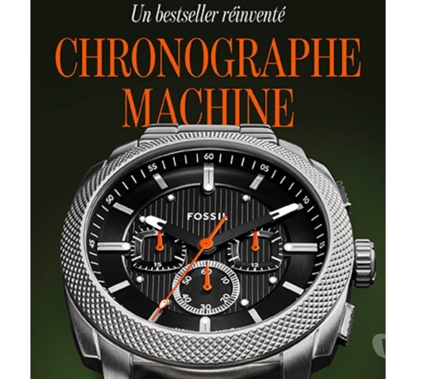 Montres occasion Meurthe-et-Moselle Nancy - Photos Vivastreet Montre FOSSIL "Machine" Chrono+, neuve et garantie !! ⏳