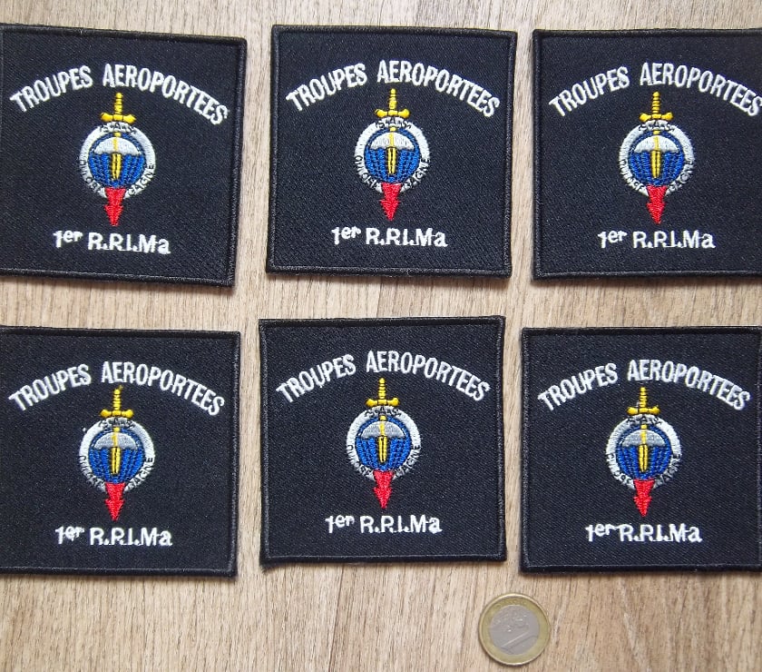Collection Valognes Manche - Photos Vivastreet lot 6 écussons parachutistes insignes 1er RPIMA