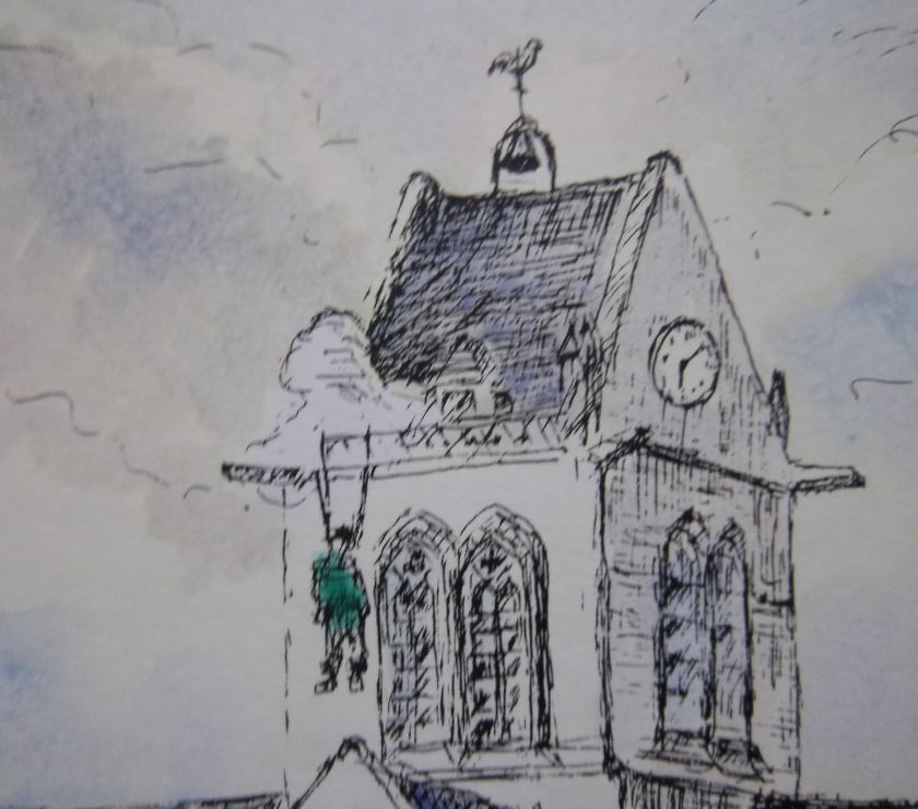 Collection Manche Valognes - 50700 - Photos Vivastreet dessin 6 juin 1944 Sainte-Mère-Église parachutiste